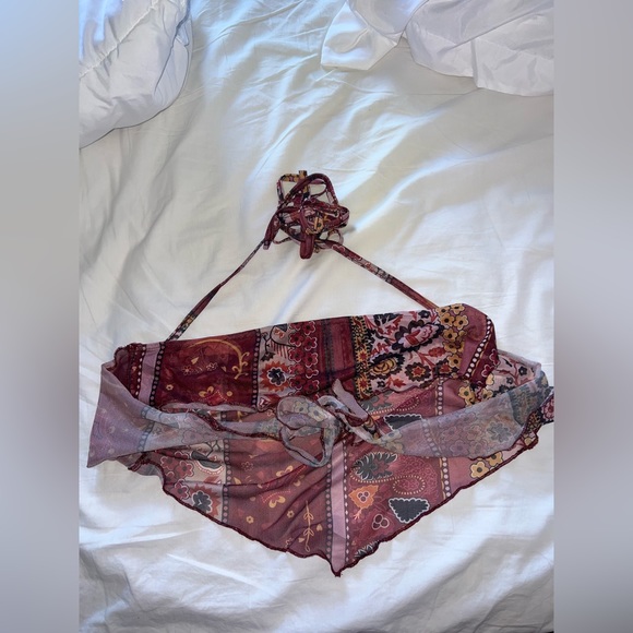 Tube top with neck and back ties - Picture 2 of 2